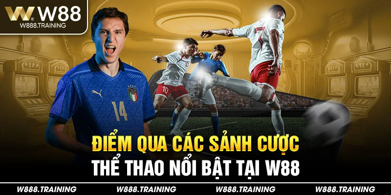 Điểm qua các sảnh cược thể thao nổi bật tại W88