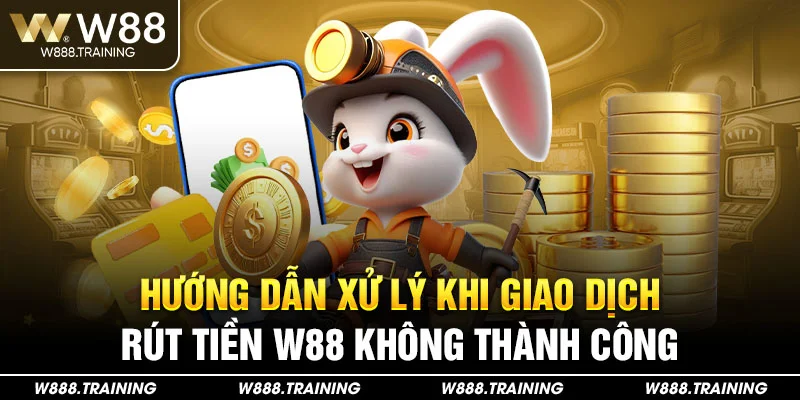 Hướng dẫn xử lý khi giao dịch rút tiền W88 không thành công