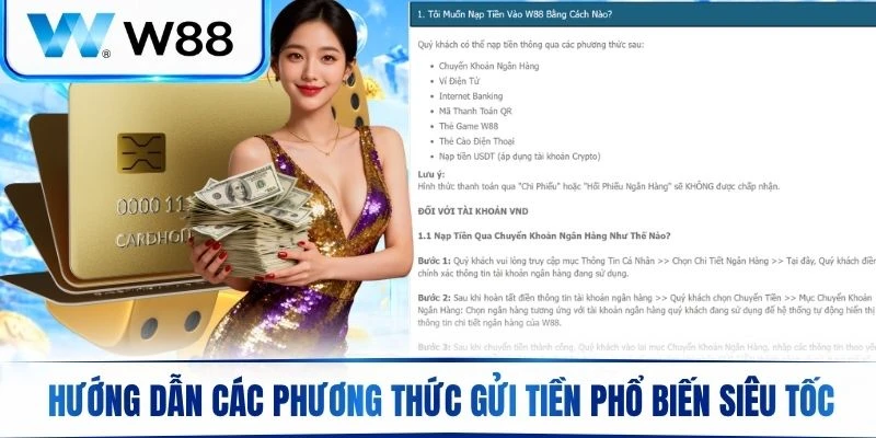 Hướng dẫn các phương thức gửi tiền phổ biến với tốc độ siêu tốc